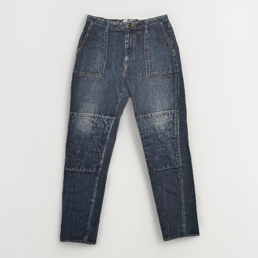 RAG & BONE Womens Jean Small Miramar Mia Tapered Leg French Terry Trompe L'oeil